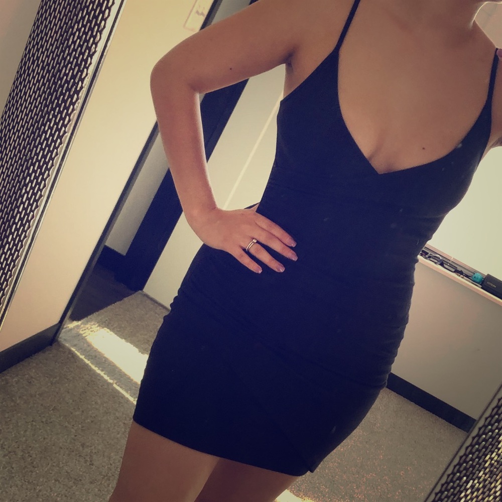 Black cocktail dress